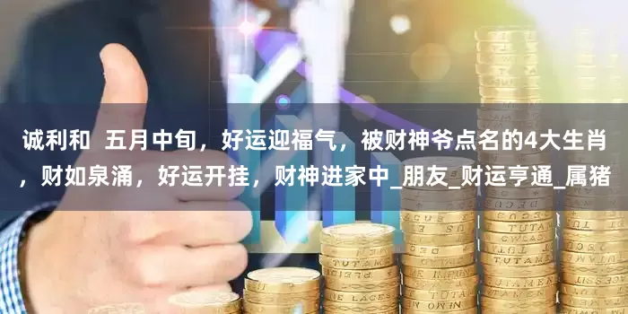 诚利和  五月中旬，好运迎福气，被财神爷点名的4大生肖，财如泉涌，好运开挂，财神进家中_朋友_财运亨通_属猪
