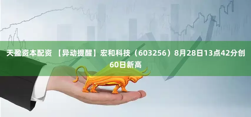 天盈资本配资 【异动提醒】宏和科技（603256）8月28日13点42分创60日新高